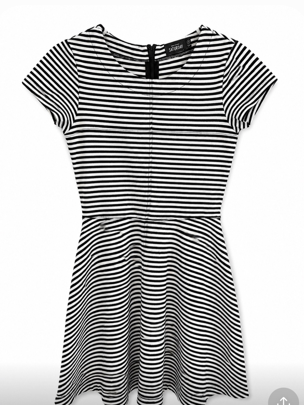Kate spade Saturday striped fit and flair dress